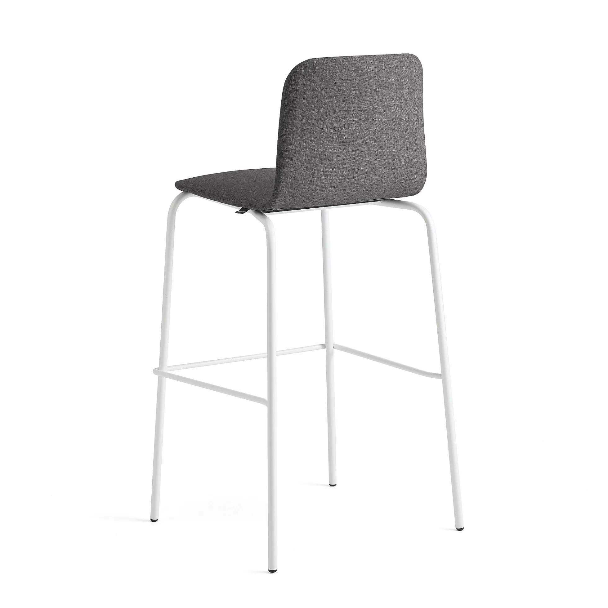 Baarituoli LABELL Istuinkorkeus 765 mm, valkoinen/ruskea