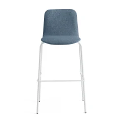 Baarituoli LABELL Istuinkorkeus 765 mm, valkoinen/sininen