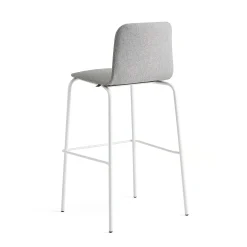 Baarituoli LABELL Istuinkorkeus 765 mm, valkoinen/vaaleanharmaa