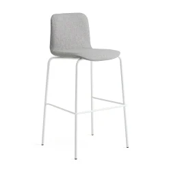 Baarituoli LABELL Istuinkorkeus 765 mm, valkoinen/vaaleanharmaa