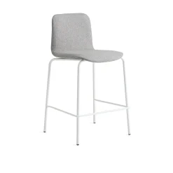 Baarituoli LABELL Istuinkorkeus 650 mm, valkoinen/vaaleanharmaa
