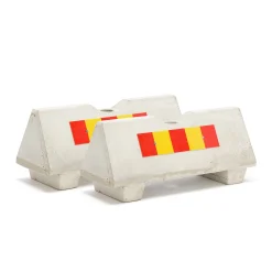 Betoniporsas Reikä pystytankoa varten, heijastimet, harmaa, 2 kpl/pk, 250 kg/kpl