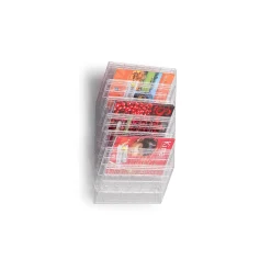Esiteteline seinään INFORM Vaakasuoramalli, 6xA4 lokeroa, läpinäkyvä