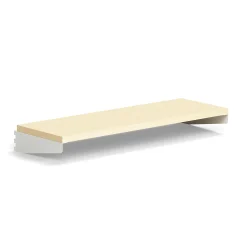 Hylly RELY Laminaatti, 900x300 mm, valkoinen/koivu