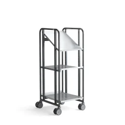 Hyllyvaunu ANGLE 3 hyllytasoa, 477x638x1300 mm