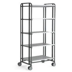 Hyllyvaunu ANGLE 5 hyllytasoa, 877x638x1850 mm