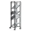 Hyllyvaunu ANGLE 5 hyllytasoa, 477x638x1850 mm