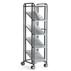 Hyllyvaunu ANGLE 5 hyllytasoa, 477x638x1850 mm