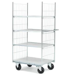 Hyllyvaunu CARRIER 4 hyllytasoa, 800x600 mm