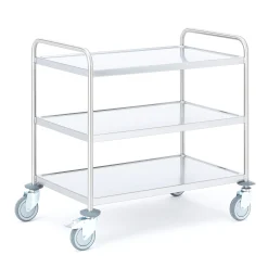 Hyllyvaunu CONVOY Ruostumaton, 100 kg, 3 hyllytasoa, 900x550x900 mm