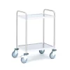 Hyllyvaunu CONVOY Ruostumaton, 100 kg, 2 hyllytasoa, 600x400x900 mm