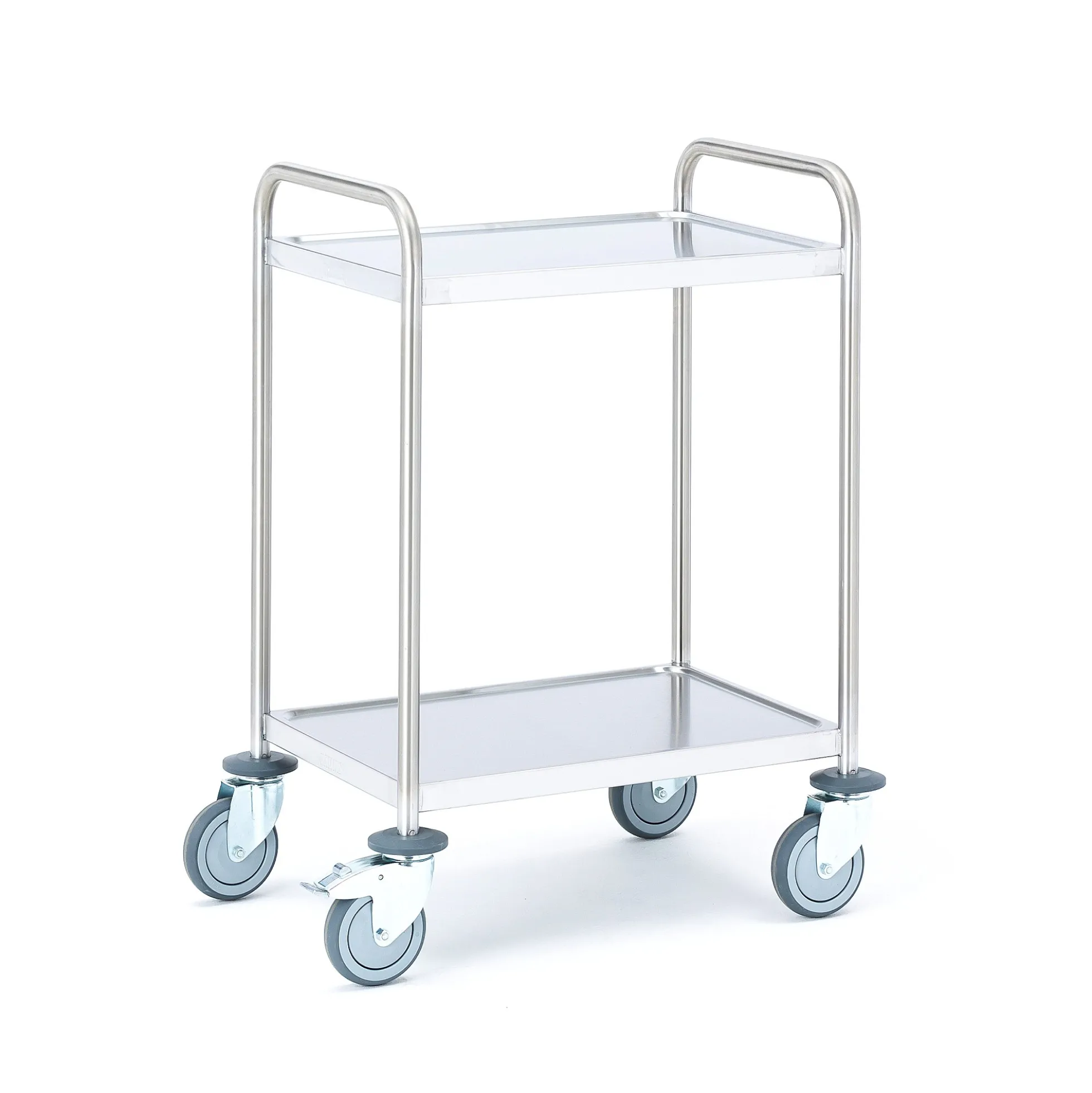 Hyllyvaunu CONVOY Ruostumaton, 100 kg, 2 hyllytasoa, 600x400x900 mm