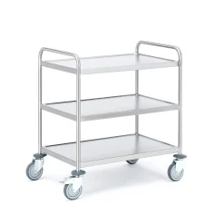 Hyllyvaunu CONVOY Ruostumaton, 100 kg, 3 hyllytasoa, 600x400x900 mm