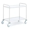Hyllyvaunu CONVOY Ruostumaton, 100 kg, 2 hyllytasoa, 900x550x900 mm