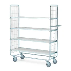 Hyllyvaunu CRAFT 4 hyllytasoa, 200 kg, 1200x425x1565 mm