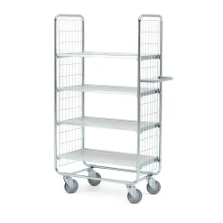 Hyllyvaunu CRAFT 4 hyllytasoa, 200 kg, 750x425x1565 mm