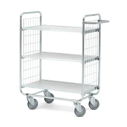 Hyllyvaunu CRAFT 3 hyllytasoa, 200 kg, 750x425x1100 mm