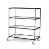 Hyllyvaunu LINER 4 hyllytasoa, 1250x640x1460 mm