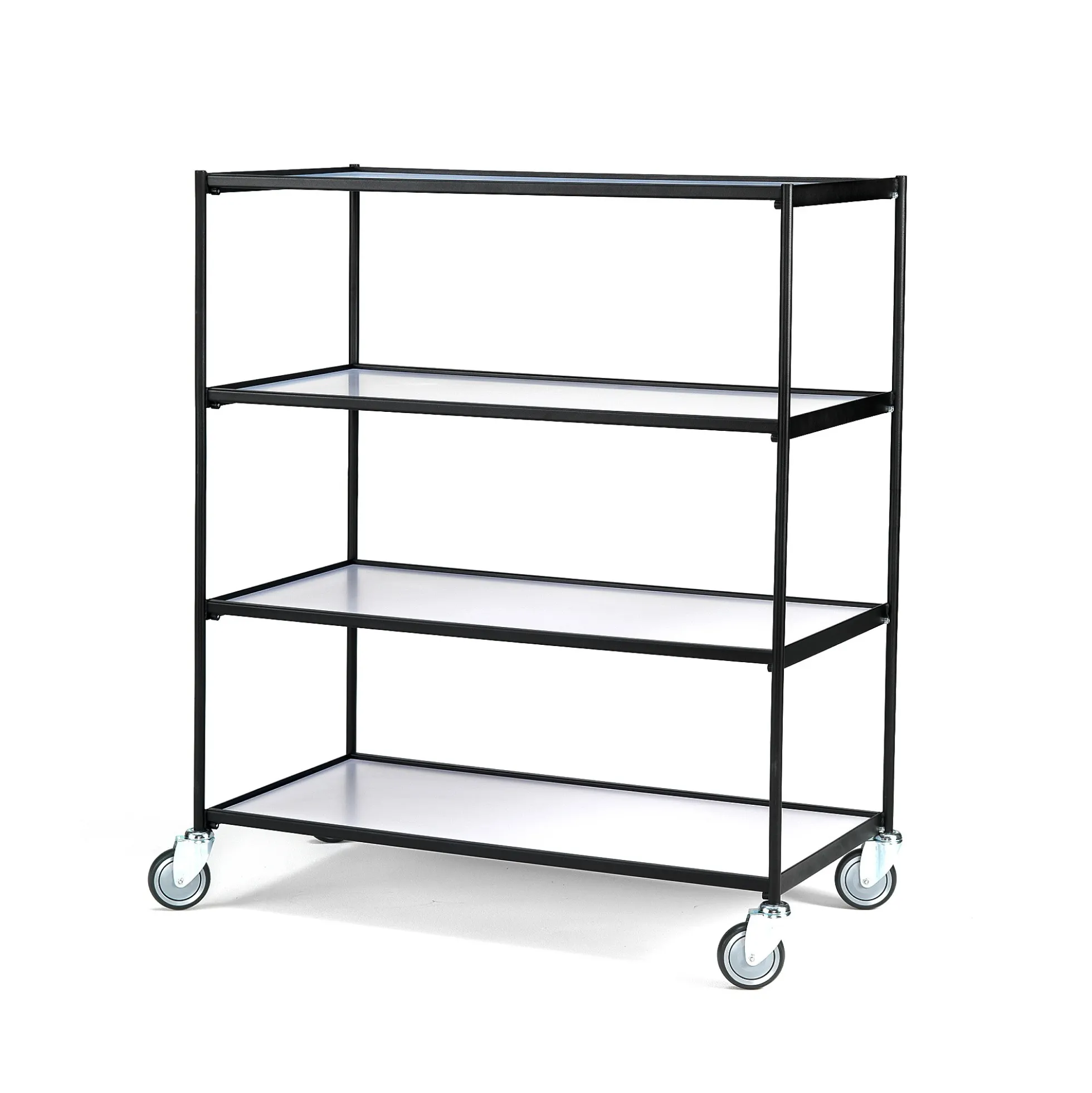 Hyllyvaunu LINER 4 hyllytasoa, 1250x640x1460 mm