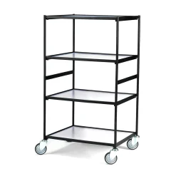 Hyllyvaunu LINER 4 hyllytasoa, 850x640x1460 mm
