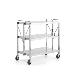 Hyllyvaunu METRO Ruostumaton, 150 kg, 3 hyllytasoa, 880x500x960 mm