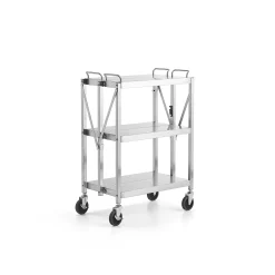 Hyllyvaunu METRO Ruostumaton, 150 kg, 3 hyllytasoa, 635x402x960 mm