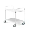 Hyllyvaunu SHUTTLE 2 hyllytasoa, 950x550 mm, valkoinen