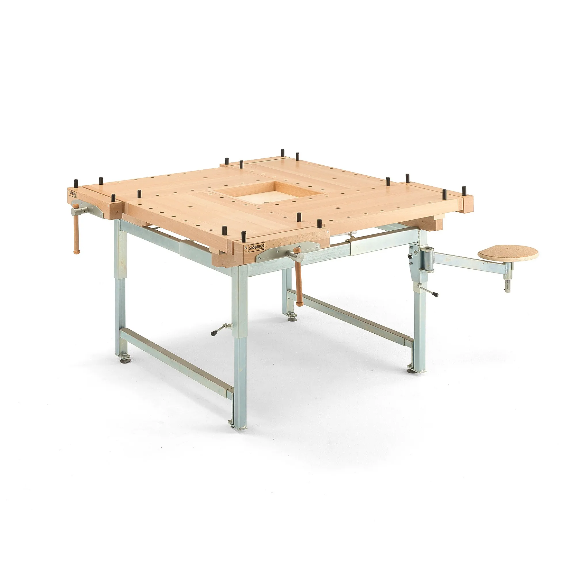 Höyläpenkki KVADRATEN Manuaalisesti säädettävä, 1300x1300 mm, pyökki