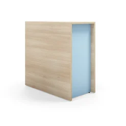 Istuinmoduuli TOGETHER 800x400x800 mm, saarni, taivaansininen