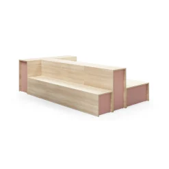 Istuinmoduuli TOGETHER 800x400x800 mm, saarni, tummanpinkki