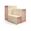 Istuinmoduuli TOGETHER 1000x800x400 mm, saarni, tummanpinkki