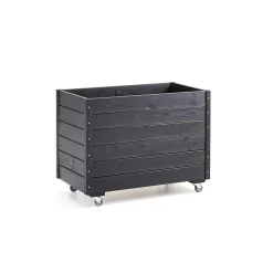 Istutuslaatikko GROW Pyörät, 660x880x480 mm, musta