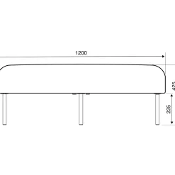 Jakkara VARIETY Ø 1200 mm, kangas Pod CS, sininen
