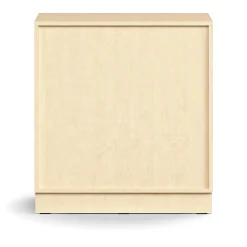 Kaappi QBUS 1 hylly, sokkeli, kahvat, 868x800x420 mm, koivu
