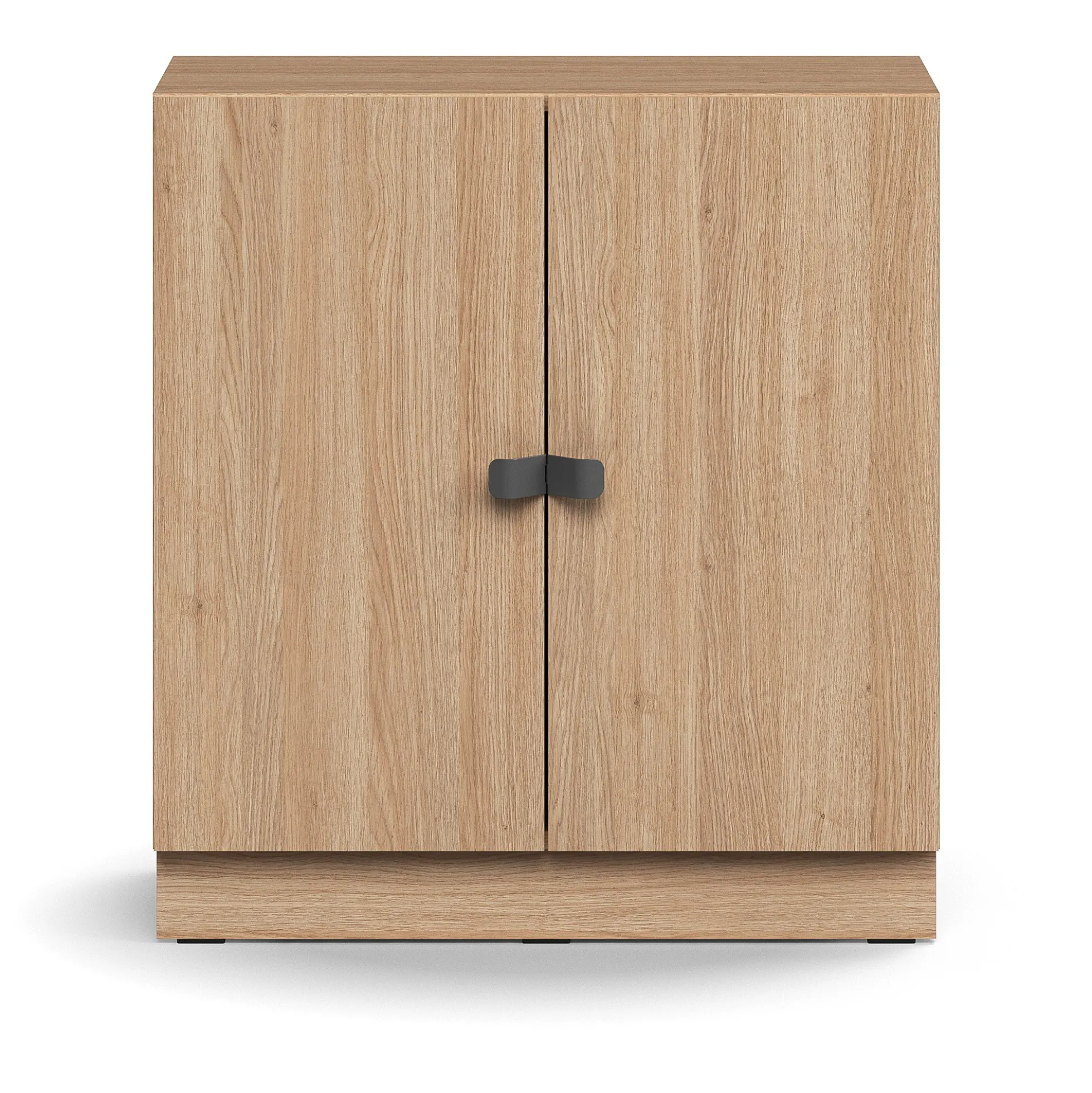 Kaappi QBUS 1 hylly, sokkeli, kahvat, 868x800x420 mm, tammi
