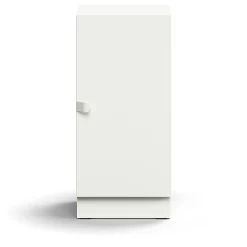 Kaappi QBUS 1 hylly, sokkeli, kahva, 868x400x420 mm, valkoinen