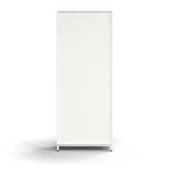Kaappi QBUS 4 hyllytasoa, jalusta, kahvat, 2020x800x420 mm, valkoinen