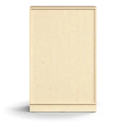 Kaappi QBUS 2 hyllytasoa, sokkeli, kahvat, 1252x800x420 mm, koivu