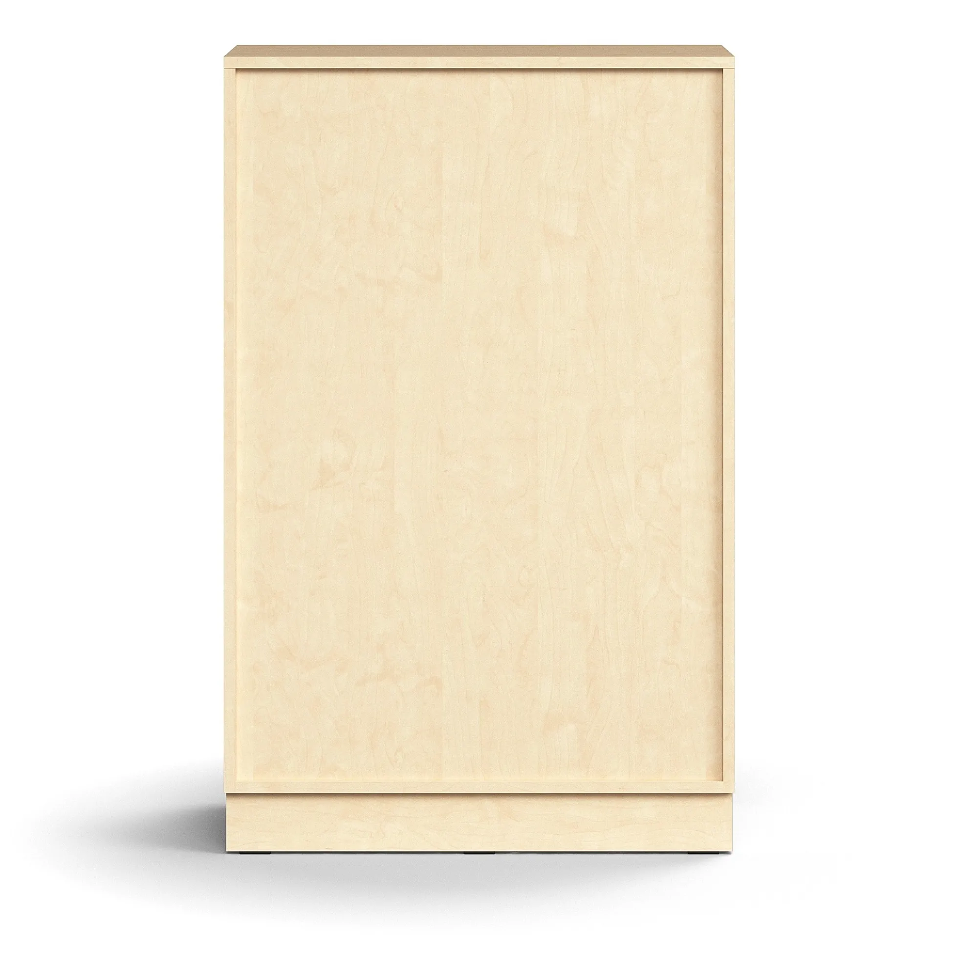 Kaappi QBUS 2 hyllytasoa, sokkeli, kahvat, 1252x800x420 mm, koivu