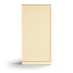Kaappi QBUS 3 hyllytasoa, sokkeli, kahvat, 1636x800x420 mm, koivu