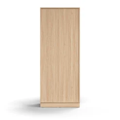 Kaappi QBUS 4 hyllytasoa, sokkeli, kahvat, 2020x800x420 mm, tammi