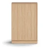 Kaappi QBUS 2 hyllytasoa, sokkeli, kahvat, 1252x800x420 mm, tammi