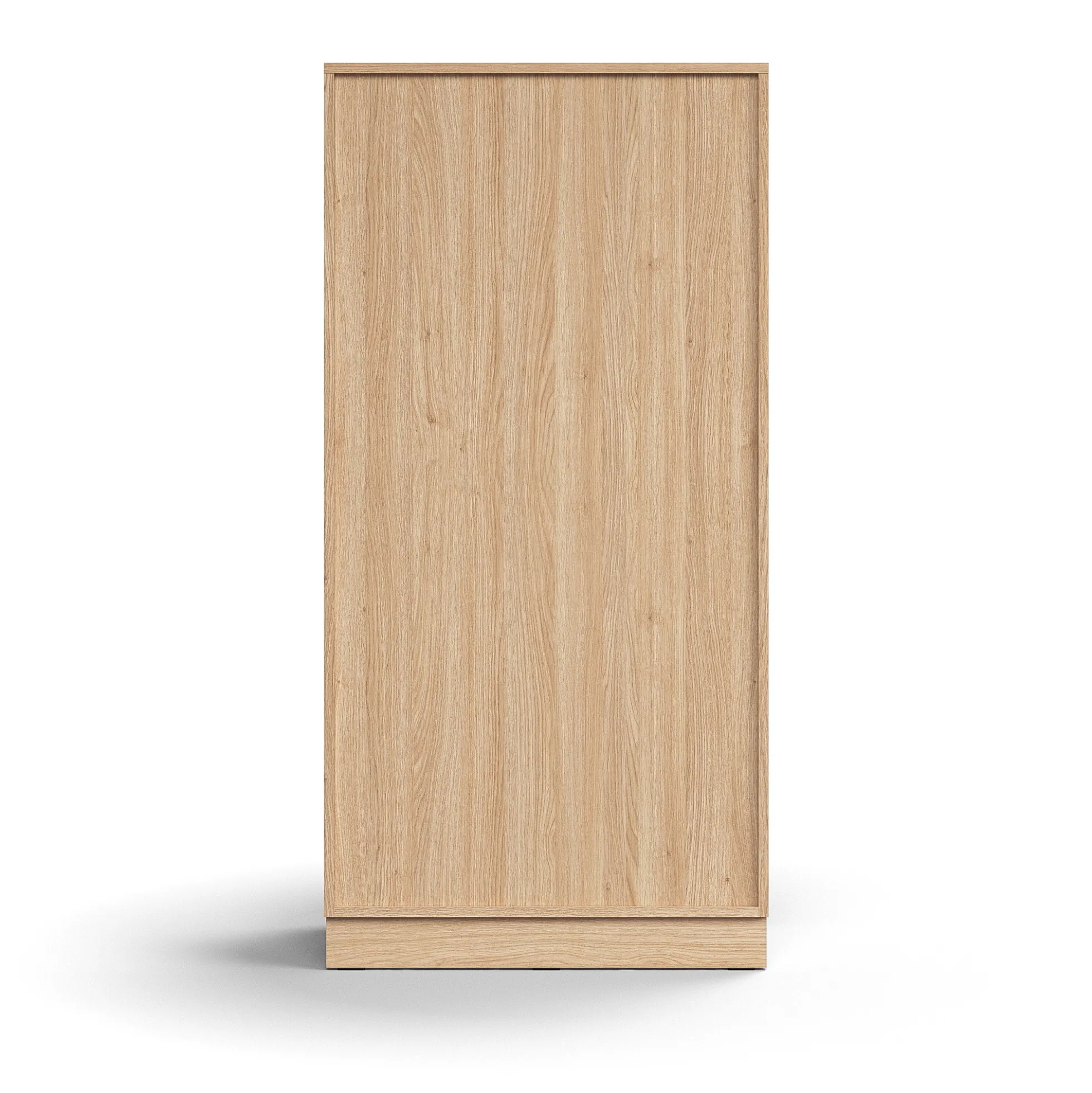 Kaappi QBUS 3 hyllytasoa, sokkeli, kahvat, 1636x800x420 mm, tammi