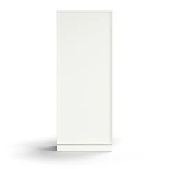Kaappi QBUS 4 hyllytasoa, sokkeli, kahvat, 2020x800x420 mm, valkoinen