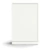 Kaappi QBUS 2 hyllytasoa, sokkeli, kahvat, 1252x800x420 mm, valkoinen
