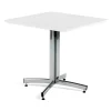 Kahvilapöytä SANNA 700x700x720 mm, kromi/valkoinen