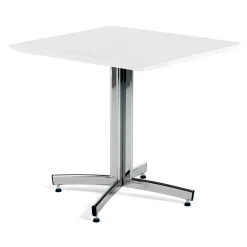 Kahvilapöytä SANNA 700x700x720 mm, kromi/valkoinen