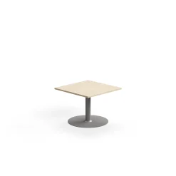 Kahvipöytä ALVA 700x700x500 mm, korkeapainelaminaatti, hopea/koivu