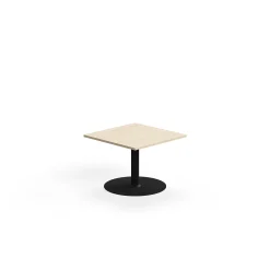 Kahvipöytä ALVA 700x700x500 mm, korkeapainelaminaatti, musta/koivu