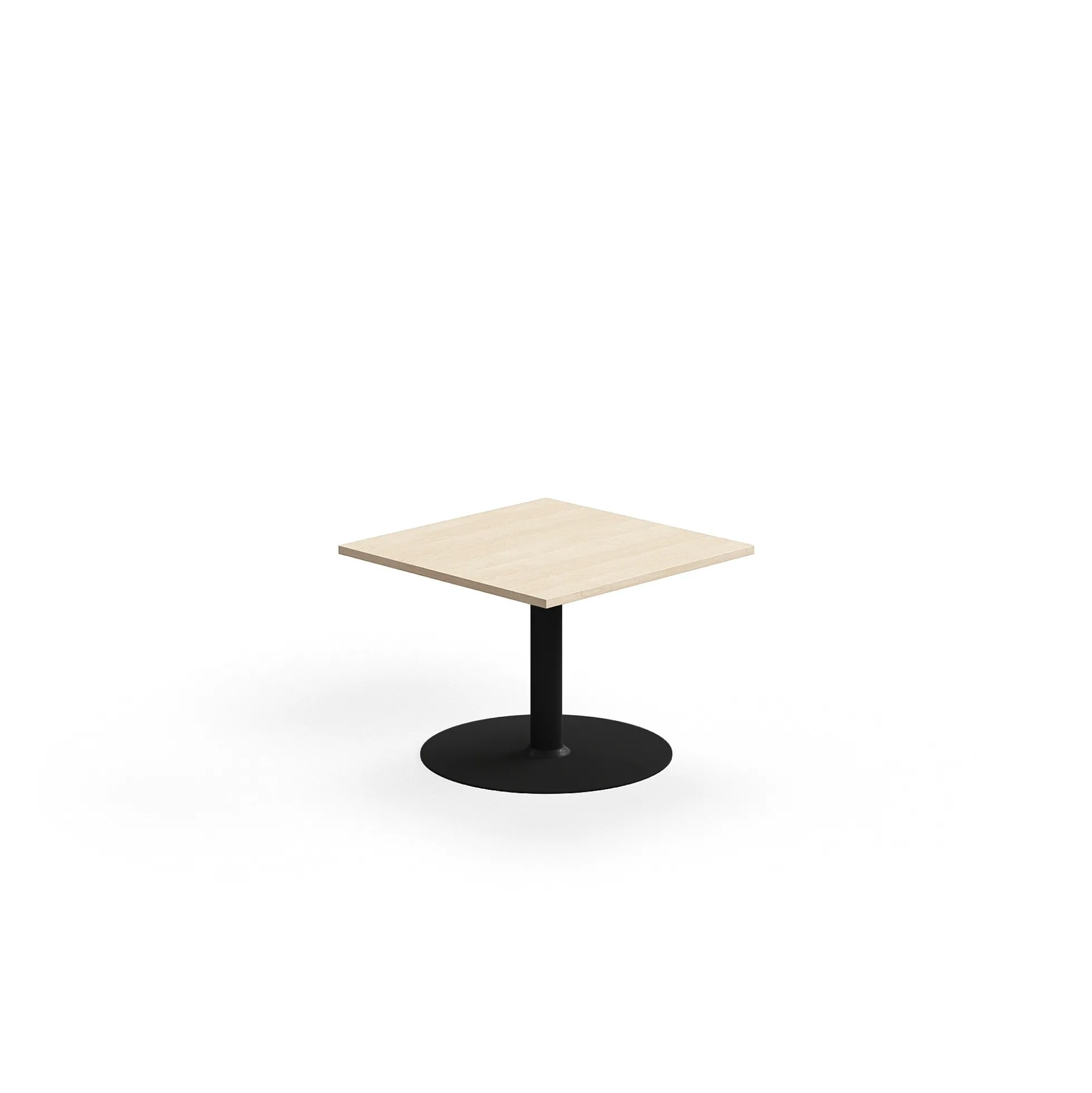 Kahvipöytä ALVA 700x700x500 mm, korkeapainelaminaatti, musta/koivu